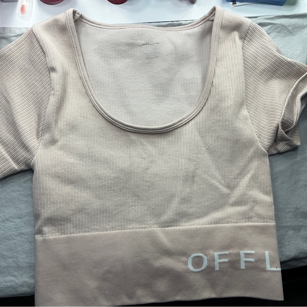Ribbed Scoop Neck Top in Pink